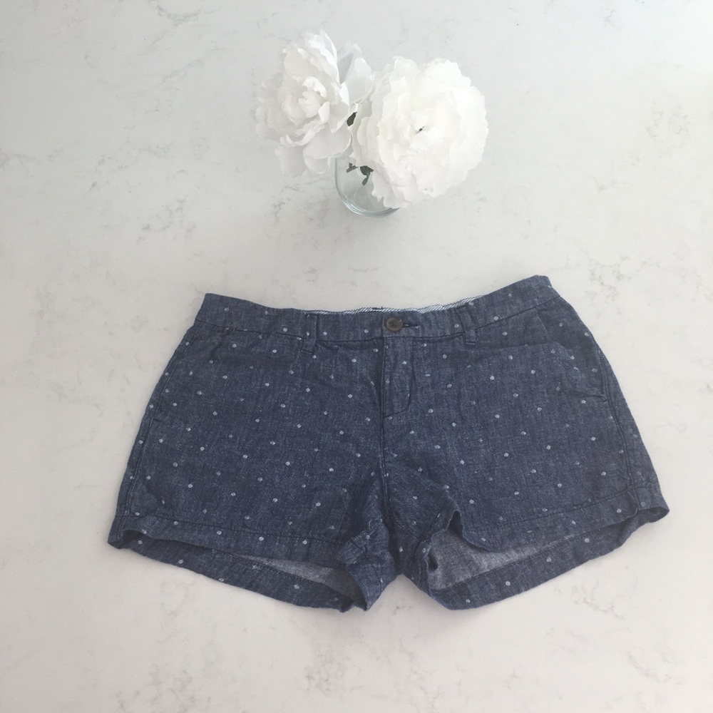 Old Navy Everyday Short Chambray Polka Dot